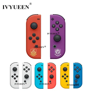 IVYUEEN Nintendo Anahtarı için OLED JoyCon Joy Con Beyaz Yedek Konut Shell Kılıf ile SR SL Düğme Mavi Sarı Menekşe