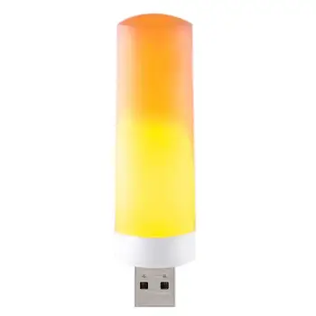LED USB Alev Lambası Bilgisayar Mobil Güç Şarj Mini Taşınabilir Simülasyon Retro Kapalı Atmosfer Aydınlatma USB Fişi Gece Lambası