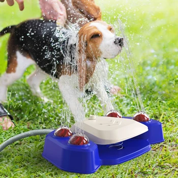 Köpek Adım Su Oyuncak Su Büyük Pet Açık Otomatik Çeşme Güvenlik Elektrik Olmadan Banyo Mutlu Oyun Geliştirmek Köpek IQ