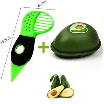 Avokado Dilimleme Soyucu Hamuru ve Taze Tutma Taşınabilir Yaratıcı Kapak Meyve Araçları Frutero 2021 Mutfak Gadget İnteligentes