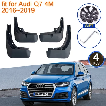 Audi için Q7 Spor 4M 2016 2017 2018 2019 Çamurluk Çamurluk Çamurluklar anti-splash Upguards Ön Arka Tekerlekler Araba Şekillendirici Aksesuarları