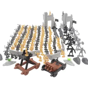 Askeri Oyuncak Plastik Oyuncaklar Geliştirme Kale Şövalyeleri oyun aksesuarı DIY Modeli Aksiyon Figürleri Ordu Erkekler için Ev Dekoratif Çocuklar