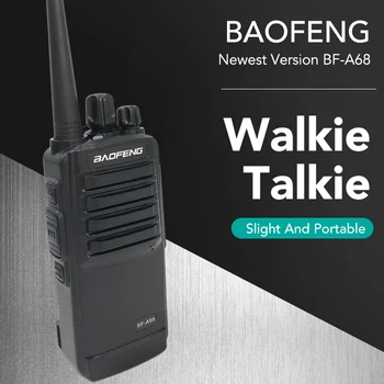 Yeni Baofeng 10 W Handy Walkie Talkie Ham Radyo BF-A68 Uzun Mesafe Interkom UHF Dual Band 400-470 MHz WALKİ TALKİ 16 Kanallar