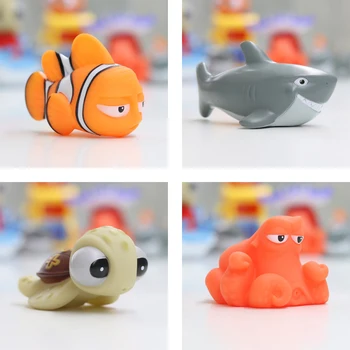 Bebek Banyo Oyun Oyuncaklar Bulma Nemo Dory Balık Şamandıra Sprey Su Sıkmak Oyuncaklar Çocuklar Yumuşak Kauçuk Banyo Oyun Hayvanlar Banyo Figürü Oyuncak