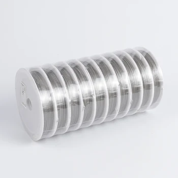 10 Rulo 0.3 - 1mm Paslanmaz Çelik Boncuklu Tel Takı Bulma Aksesuarları Kaplan Kuyruğu Boncuk Tel Takı yapma malzemeleri