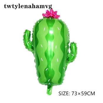 YENİ erkek ve kız bebek oyuncak Yeşil çöl Meksika kaktüs ayakta bitki alüminyum folyo Balonlar Doğum Günü Partisi Yeni Yıl Süslemeleri
