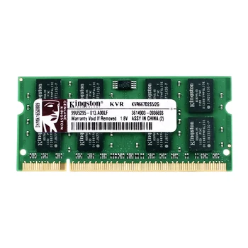 Kingston Dizüstü Bellek DDR2 800 DDR2 4 GB 2 GB dizüstü RAM ddr2 4 GB=2 ADET*2G PC2-6400S 1.8 V