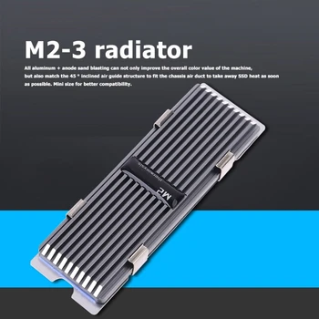 M. 2 SSD NVMe ısı emici soğutucu M2 2280 SSD sabit disk alüminyum ısı emici için termal ped ile PCIe SATA M2 ssd PC için