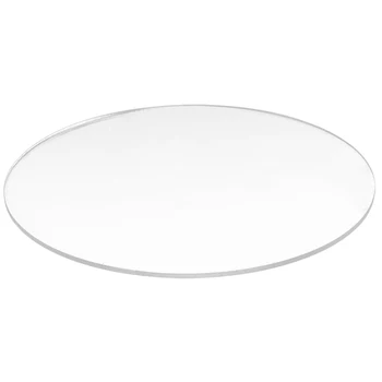 Şeffaf 3mm kalınlığında Ayna Akrilik yuvarlak Disk Çapı: 70mm