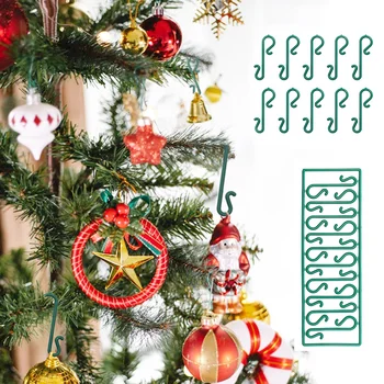 50 adet S Şeklinde Kanca Noel ağaç dekor Mutfak Yatak Odası Korkuluk Askı Toka Tutucu Asılı Noel Süsler Askı Aracı