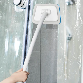 Uzun Saplı Duvar Karosu Temizleme Fırçası Banyo Halı Sünger Fırça Pencere Araba Temizleyici Küvet Scrubber Dönen Tuvalet Fırçası VC