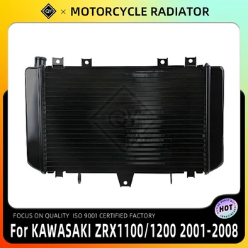 PKQ Motosiklet Alüminyum Motor Soğutma Radyatörü Soğutucu Kawasakı ZRX 1100 1996 1997 1998 1999 2000 ZRX1200 ZRX 1200 2001-2008