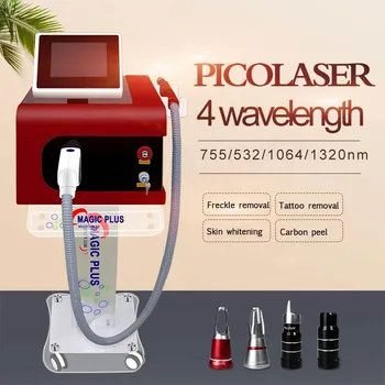 Lazer Güzellik Ekipmanları (Yeni) Cilt Bakımı Cihazı Dövme Kaldırma Makinesi Lazer 4 Dalga Boyu Taşınabilir Pikosaniye Lazer Makinesi