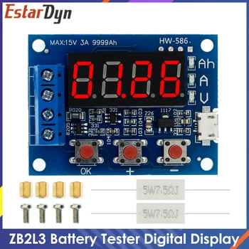 ZB2L3 pil test cihazı LED dijital ekran 18650 Lityum Pil Güç Kaynağı Test Direnci Kurşun-asit Kapasitesi Deşarj Ölçer
