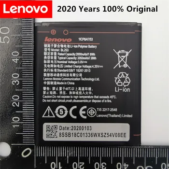 2020 yüksek kapasiteli 2050mAh BL253 Pil İçin Lenovo A2010 Bateria A 2010 / BL 253 BL-253 A1000 A1000m A 1000 Cep Telefonu
