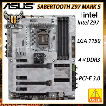 LGA 1150 anakart ASUS SABERTOOTH Z97 MARK S Intel Z97 4×DDR3 Çekirdek i7/i5/i3/Pentium/Celeron PCI-E 3.0 3×PCI-E X16