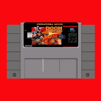 Doom Troopers 16 bit Büyük Gri Oyun Kartı ABD NTSC Için Oyun Oyuncu