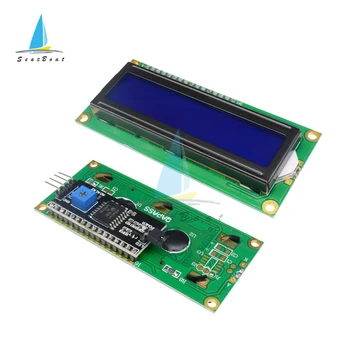 LCD Modülü Mavi Ekran Aydınlatmalı Ekran IIC / I2C 1602 Arduino için I2C SPI Seri LCD1602 adaptör panosu Modülü