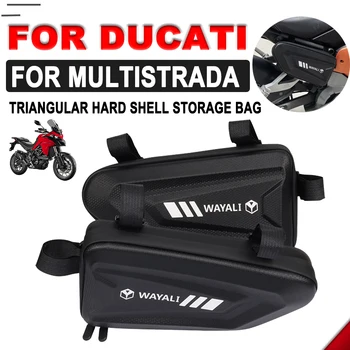 Ducati Multistrada 950 için 950s 1200 1200s 1260 ENDURO V4 V4S V2 V2S Motosiklet Aksesuarları Yan Çanta Sert Kabuk Paketi Alet Çantası