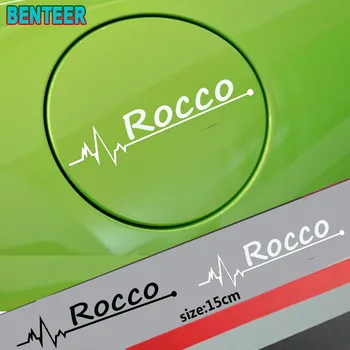 Scirocco için 1 adet Rocco araba deposu kapağı etiket