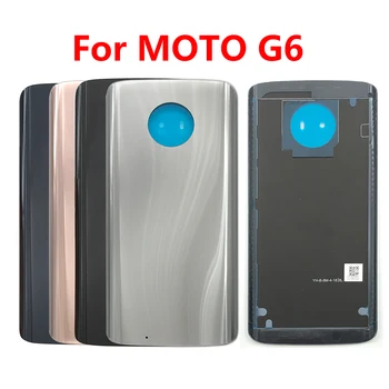 Arka Pil Kapağı Arka Kapı Konut Yapıştırıcı İle Motorola Moto G6 Yedek parça
