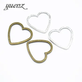 YuenZ 20 adet Metal Kalpler charms dıy takı 25 * 24mm A60