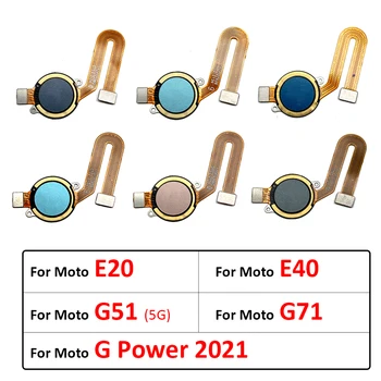 Orijinal Motorola Moto E20 E40 G51 5G G71 G Güç 2021 Parmak İzi Sensörü Ev Dönüş Anahtarı Menü Düğmesi Flex Şerit Kablo