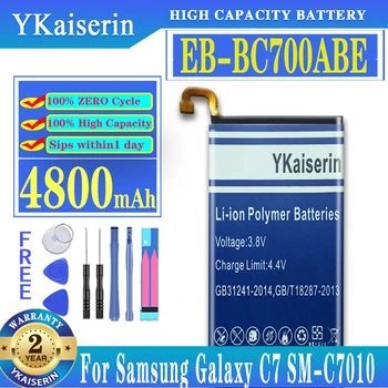 YKaiserin SAMSUNG EB-BC700ABE 4800mAh Pil İçin Samsung Galaxy C7 C7000 C7010 C7018 C7 Pro C7Pro Duos SM-C701F / DS SM-C700