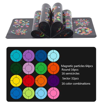 80/64 ADET Çocuklar Bellek Eğitim Manyetik Geometrik Şekiller Ahşap yap-boz Tahtası Seti Renkli Bebek Montessori Educat