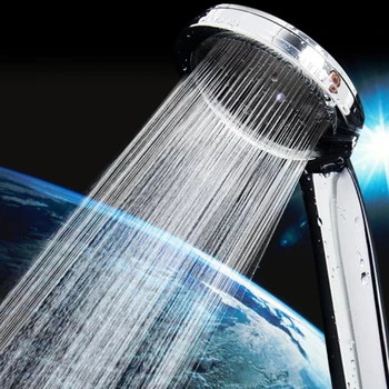 Sıcak Satış Basınçlı Meme Duş Başlığı ABS Banyo Aksesuarları Yüksek Basınçlı Su Tasarrufu Yağış Krom Banyo Duş Başlığı