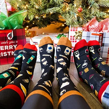 Eğer Okuyabilir Bu Çorap Tatil Noel Hediyeler için Kadın Erkek Çiftler Yenilik Komik Pamuk Çorap Kawaii Harajuku Aksesuarları