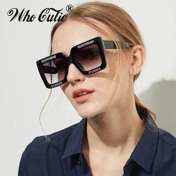 2018 Boy Dikdörtgen Güneş Kadınlar Marka Tasarımcısı Retro Vintage Beyaz Çerçeve 90 S Kadın güneş gözlüğü Ombre Shades OM625