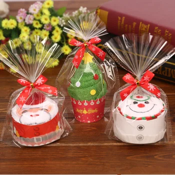 Noel hediyesi Kek Pamuk Havlu Doğum Yeni Yıl Noel Havlu Yemeği Dekor Noel Süslemeleri Ev için 2022 Navidad-S
