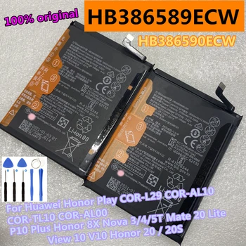Orijinal Yeni HB386589ECW 3750mAh Pil için Huawei Onur 8X 20 20S Nova 5T/4/3 Onur Oynamak P10 Artı Mate 20 Lite YAL-L21 YAL-L61