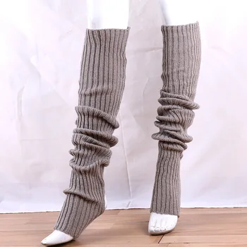 Örme Sıcak Pamuk bacak ısıtıcısı Kadınlar Kış Diz Bacak Sıcak Moda Giyim 2020