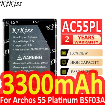 KiKiss Pil AC55PL 3300mAh Archos 55 Platinum BSF03A Cep Telefonu Batteira + Takip Numarası