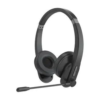 Bluetooth kulaklık Gürültü Önleyici Mikrofon ile Yumuşak Kulak Bardak HiFi Stereo Net Aramalar Aşırı Kulak Kulaklık Çağrı Merkezi için Ev