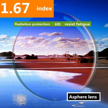 1.56 1.61 1.67 Reçete CR - 39 Reçine Asferik Gözlük Lensler Yüksek Çözünürlüklü Miyopi Hipermetrop Presbiyopi Lens için 2 adet