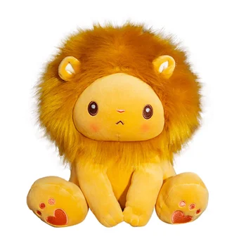 25/40cm Kawaii Aslan peluş oyuncak Hayvan Dolması Peluş Bebek Eşlik Uyku Ragdoll Yastık Dekor Oyuncaklar Çocuklar İçin doğum günü hediyesi