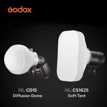 Godox ML-CD15 ML-CS1625 Difüzör Dome Kiti için 3 Adaptörlü Fotoğraf ışığı Flaş Stüdyo Fotoğrafçılığı Portre Canlı Akış