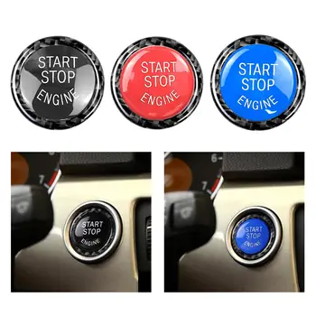 Motor Çalıştırma Durdurma düğme kapağı Değiştirin Kapak Sticker Trim Yüzükler için Fit E90 E92 E93 320i Z4 E89 Aksesuarları Değiştirme
