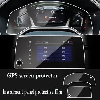LCD Ekran Sticker Araba Honda CR İçin GPS Navigasyon Çelik Ekran Koruyucu Film-V aracınızın ön konsolunda 5 2017 2020 Kontrol Şekillendirme