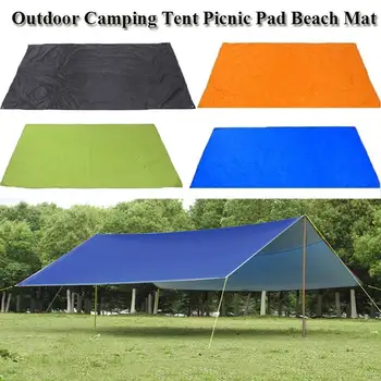 Açık CampingTarp Çadır 300x300cm Tente su Geçirmez Gölge Ultralight Bahçe Gölgelik Açık Kamp Beach Güneş Barınak Şemsiye 