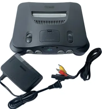 Retro Nintendo N64 Siyah Konsolu 64 Sistemi Yedek Konsol İyi Test Edilmiş Arcade video oyunu Sadece Konsol