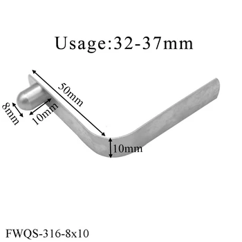 Üretici Paslanmaz Çelik 316 Katı Çift Kafa Düz Metal boru V Şekli 6-8mm Kayık Kürek Bahar Düğmesi Klipleri