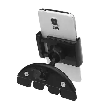 Evrensel araba cep telefonu desteği Braketi Tutucu CD Çalar Yuvası 360 Derece ayarlanabilir kopça ABS Standı Araç Malzemeleri