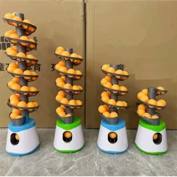 Taşınabilir Masa Tenisi Topu Sürahi 4 * AA Pil masa tenisi topu Robot Yunuslama Makinesi Eğitmen Ve Yörüngeler En İyi Hediyeler