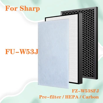 Keskin FU-W53J FUW53J Hava Temizleyici HEPA Filtre ve karbon filtre FZ-W53SFJ FZW53SFJ