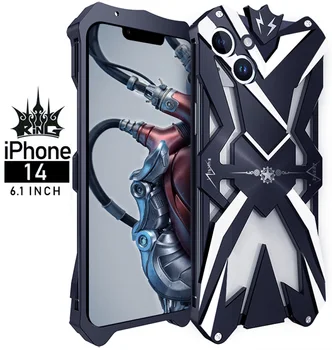 Sıcak Satış Apple İphone 14 İphone14 Pro Max İçin Ağır Zırh Metal Alüminyum Telefonu Durumlarda Artı Kapak Kılıf Thor Yeni Lüks Zimon 