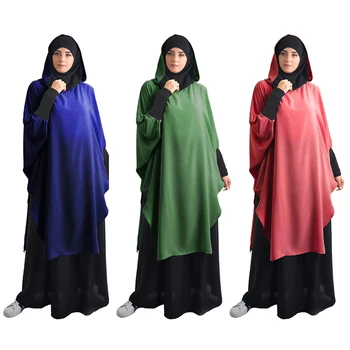 Eid Kapşonlu Müslüman Kadınlar Başörtüsü Elbise Namaz Konfeksiyon Uzun Khimar Jilbab Abaya Tam Kapak Ramazan Elbisesi Abayas İslam Burka Peçe